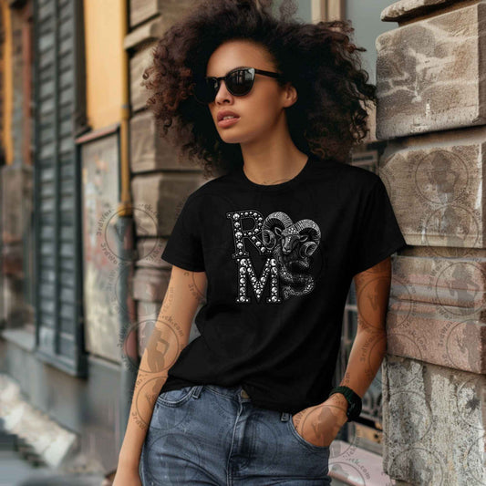 Faux Rhinestone & Faux Embroiderd Mascot