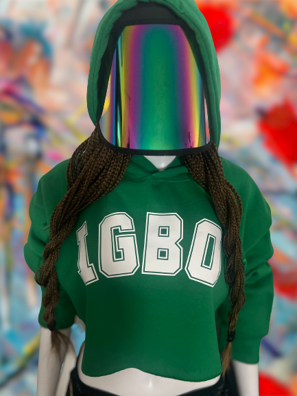 Igbo Original Cropped Fleece Hoodie