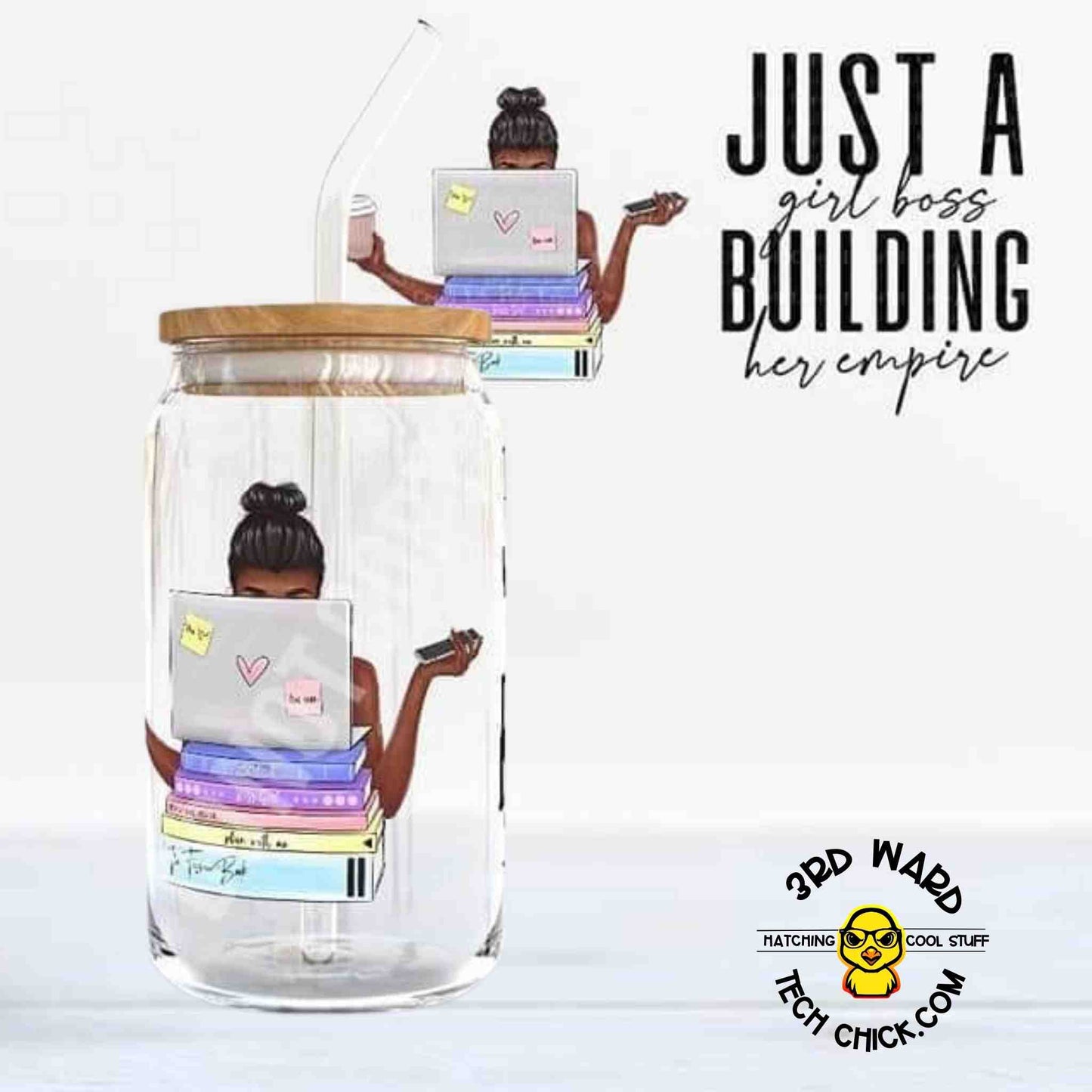 Girl Boss Empire 16 oz Glass Cup