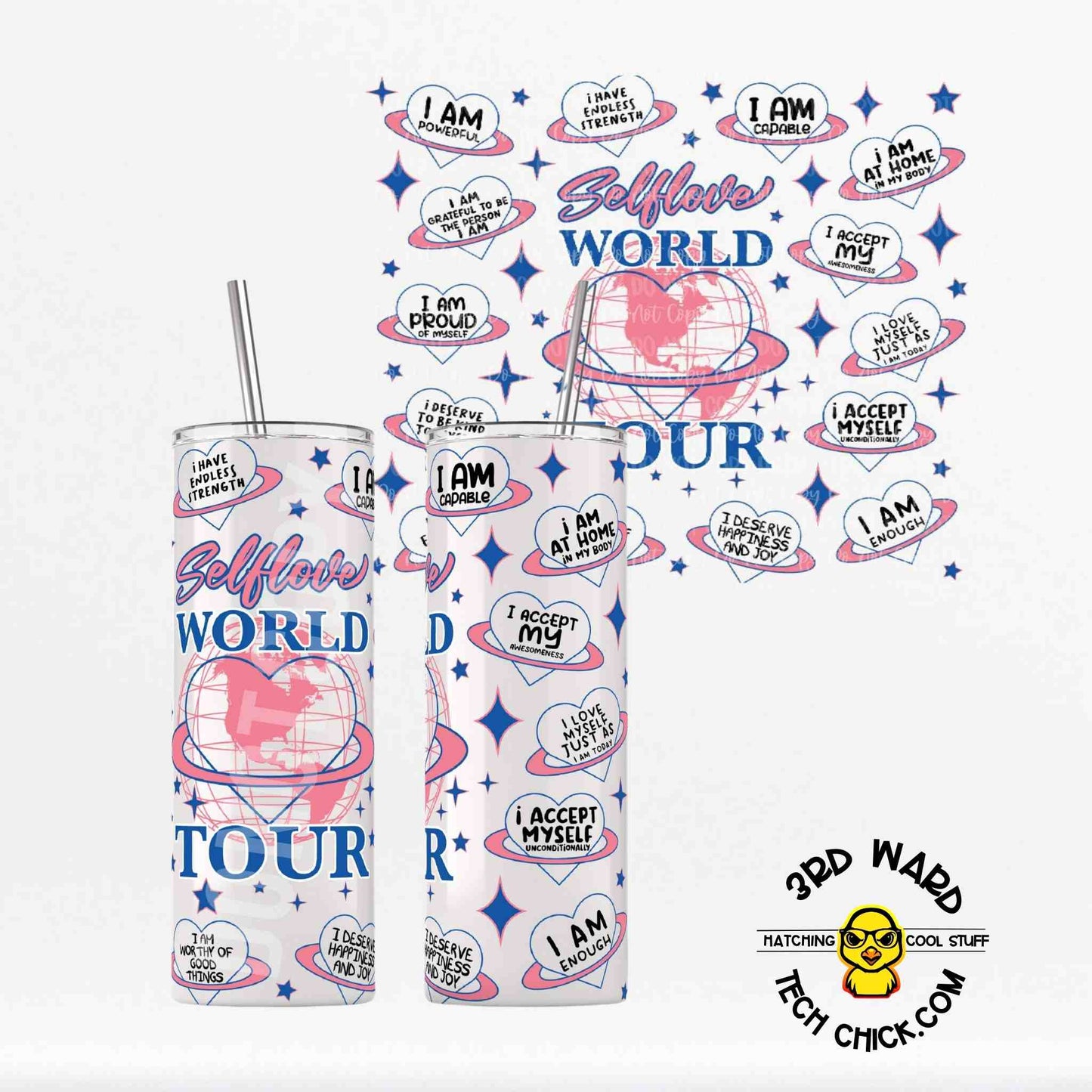 Self Love World Tour 20 oz Stainless Steel Tumbler
