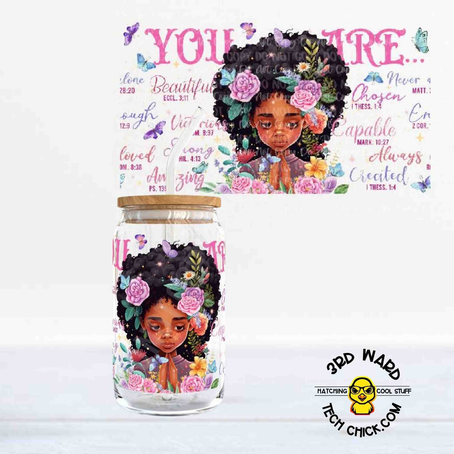 You Are 16 oz Glass Cup