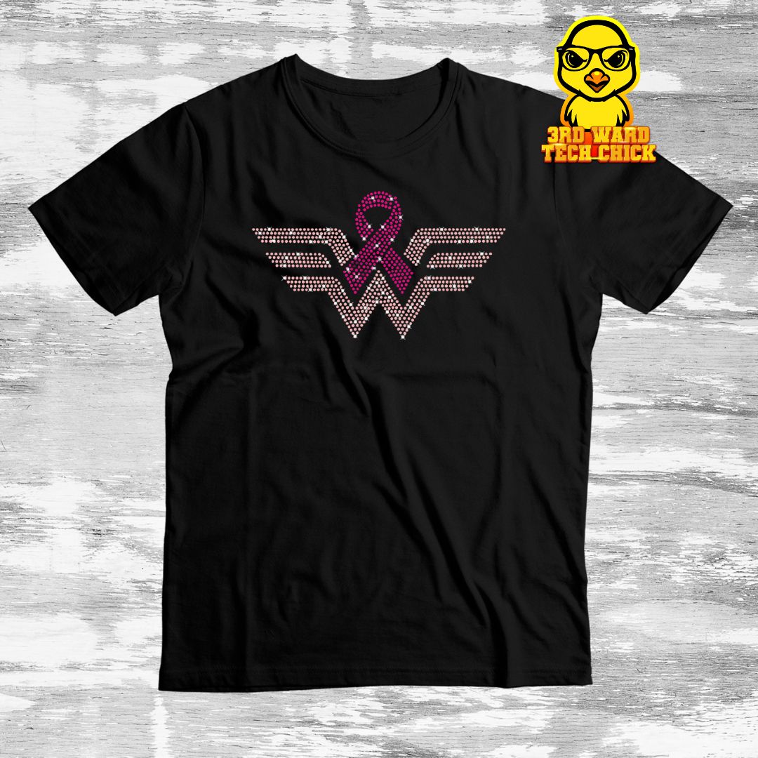 Breast Cancer Warrior Rhinestone